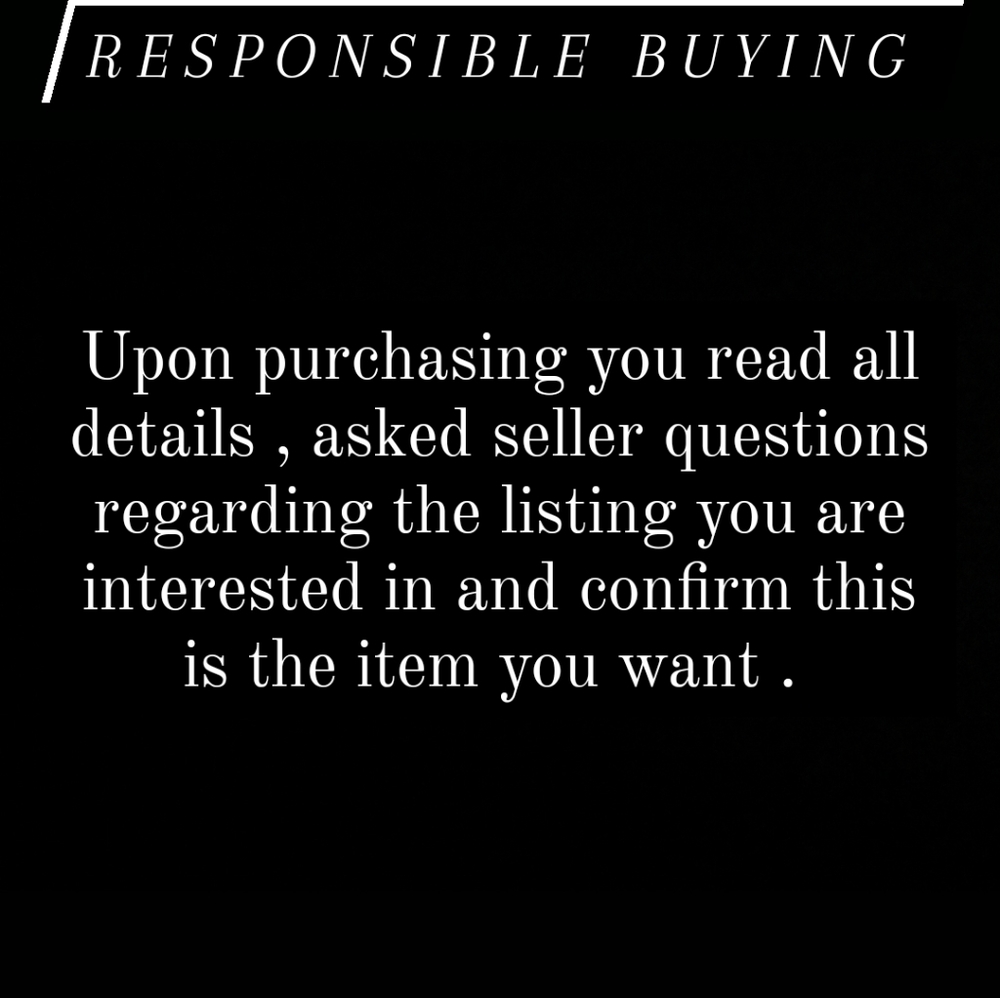 Responsible buying
